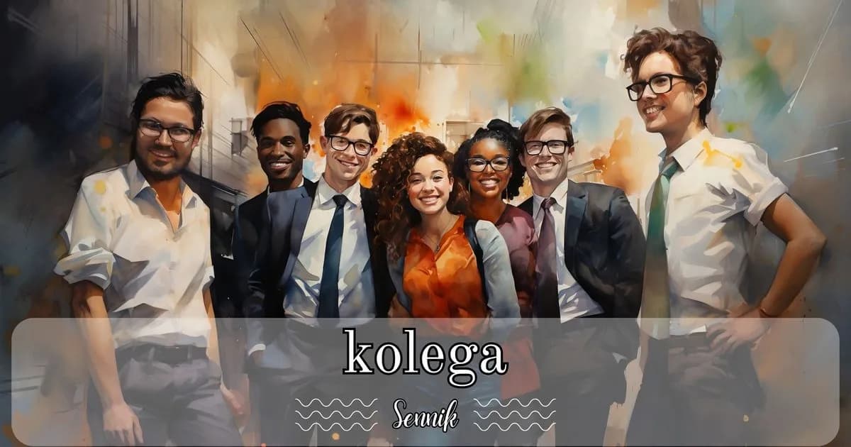 Sennik Kolega ze Szkoły - Kolega z Pracy Sennik